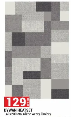 Dywan Heatset promocja w Merkury Market