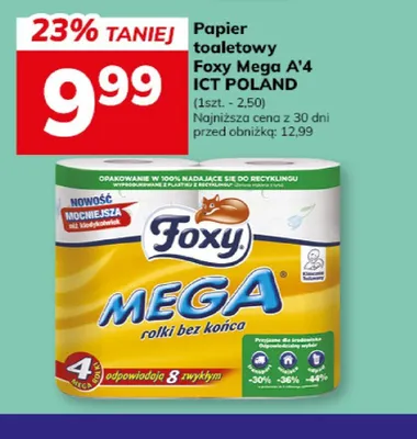 Papier toaletowy Foxy Mega A'4 ICT POLAND promocja w Hitpol