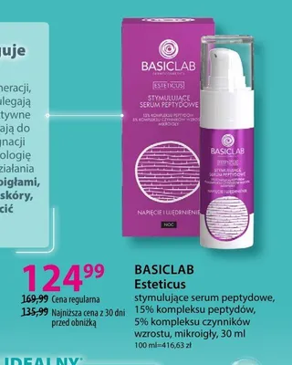 Stymulujące serum peptydowe BasicLab Esteticus promocja w Hebe