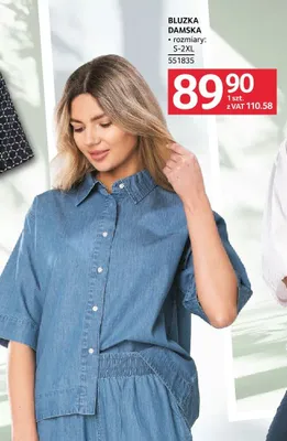 Bluzka damska rozmiary S-2XL promocja w Selgros