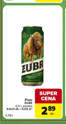 Piwo Żubr promocja w Carrefour Express