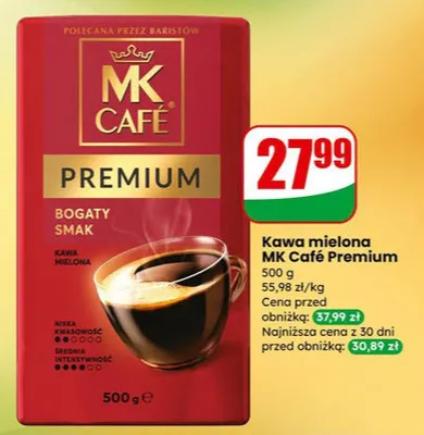 Kawa mielona Premium 500 g promocja w Dino