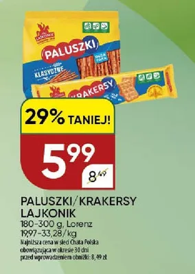 Paluszki Lajkonik Lorenz wybrany asortyment promocja w Chata Polska