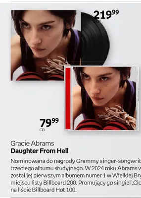 Płyta winylowa Gracie Abrams Daughter From Hell 2LP promocja w Empik