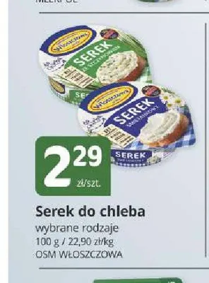 Serek do chleba OSM Włoszczowa promocja w Marketvita