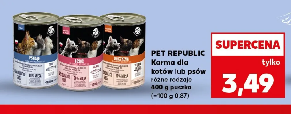 Karma dla psów dziczyzna Pet Republic promocja w Kaufland