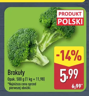 Brokuły promocja w Aldi