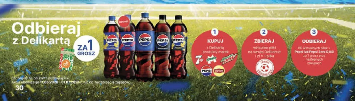 Napój Pepsi Zero Cukru promocja w Delikatesy Centrum