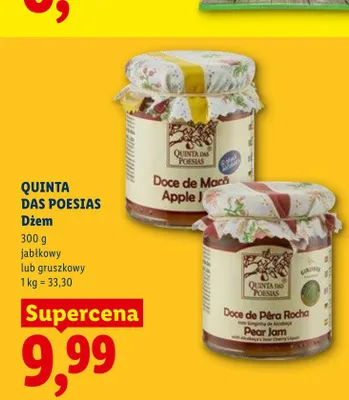 Dżem QUINTA DAS POESIAS gruszkowy promocja w Lidl