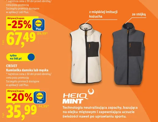 Kamizelka damska Crivit promocja w Lidl