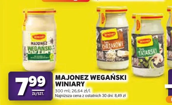Majonez wegański Winiary promocja w Stokrotka