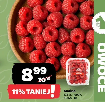 Malina 125 g Netto promocja w Netto
