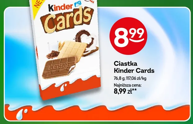 Ciastka Kinder Cards promocja w Żabka
