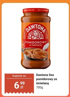 Sos pomidorowy ze śmietaną Dawtona promocja w Dino