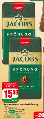 Kawa mielona Jacobs Krönung promocja w Dino
