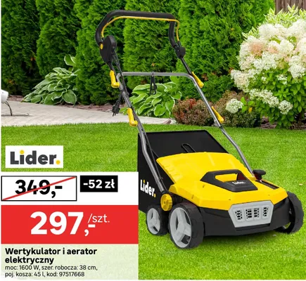 Wertykulator i aerator elektryczny promocja w Leroy Merlin