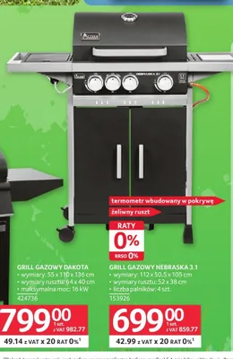 Grill gazowy Nebraska 3,1 promocja w Selgros