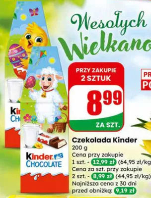 Czekolada  promocja w Dino