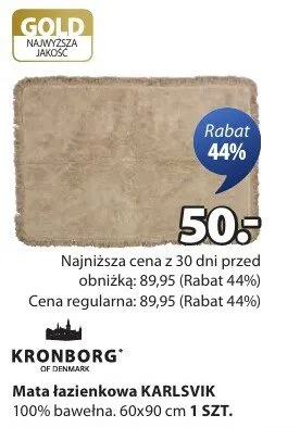 Mata łazienkowa Karlsvik promocja w Jysk