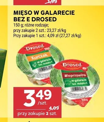 Mięso w galarecie bez E Drosed promocja w Stokrotka