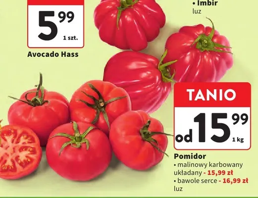 Pomidor malinowy karbowany promocja w Intermarche