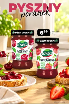 Dżem truskawkowy Łowicz promocja w Netto