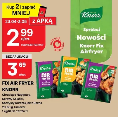 Fix Air Fryer Knorr Chrupiące Nuggety, Serowy Kalafior, Soczysty Kurczak z Różna promocja w Chorten