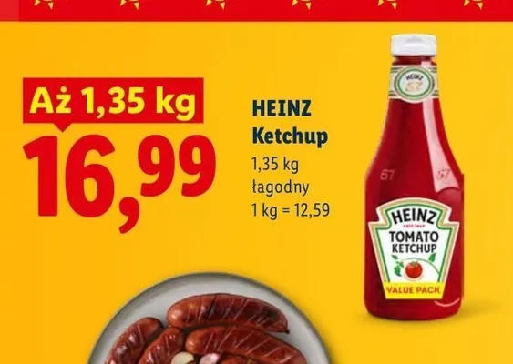 Ketchup łagodny Heinz promocja w Lidl