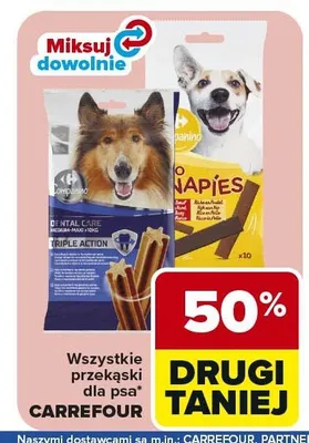 Przekąski dla psa CARREFOUR Dental Care promocja w Carrefour