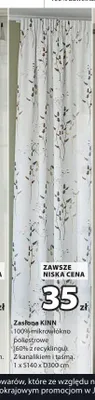 Zasłona Kinn 140x300 cm promocja w Jysk