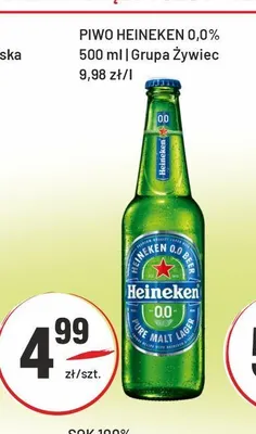 Piwo bezalkoholowe Heineken promocja w Sedal