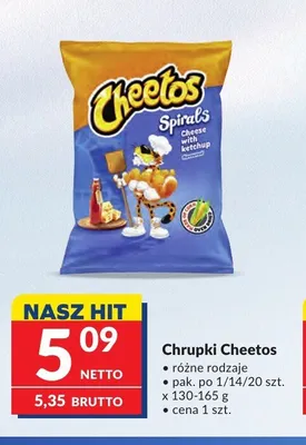 Chrupki Cheetos Spirals Cheese with Ketchup promocja w Makro