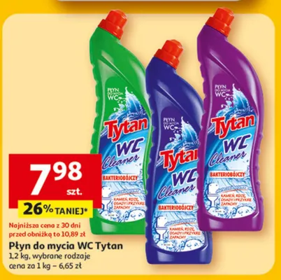 Płyn do mycia WC promocja w Auchan