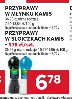 Przyprawy w słoiczkach Kamis promocja w Stokrotka