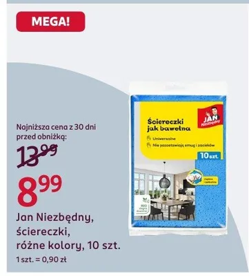 Ściereczki, różne kolory promocja w Rossmann