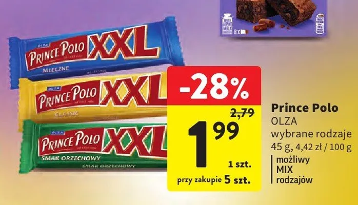 Olza wybrane rodzaje promocja w Intermarche