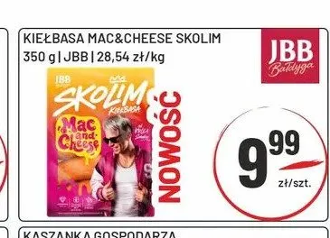 Kiełbasa Mac&Cheese Skolim JBB Bałdyga promocja w Sedal