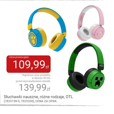 Słuchawki nauszne OTL Hello Kitty promocja w Smyk