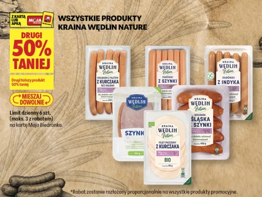 Produkty Kraina Wędlin Nature promocja w Biedronka