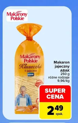 Makaron jajeczny Abak Makarony Polskie promocja w Carrefour Market