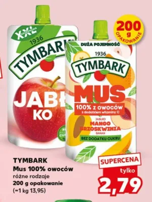 Mus 100% z owoców promocja w Kaufland
