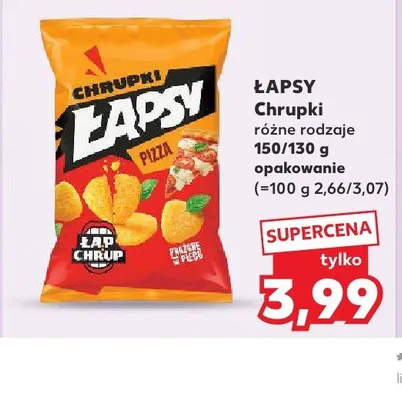 Chrupki Łapsy Pizza promocja w Kaufland
