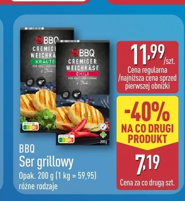 Ser grillowy BBQ z chili promocja w Aldi