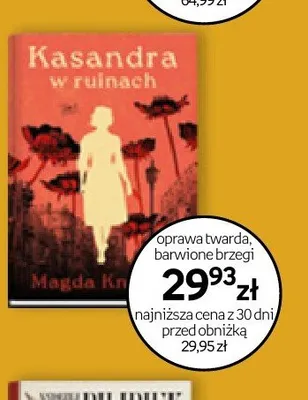 Książka Kasandra w ruinach Magda Knedler oprawa twarda barwione brzegi promocja w Empik