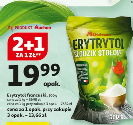 Erytrytol francuski promocja w Auchan