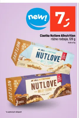 Ciastka Nutlove Allnutrition promocja w Dealz
