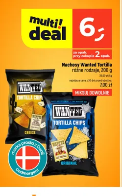 Nachosy Wanted Tortilla Cheese promocja w Dealz