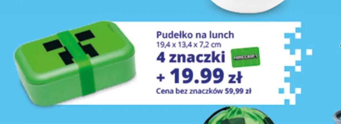 Pudełko na lunch Minecraft promocja w Auchan