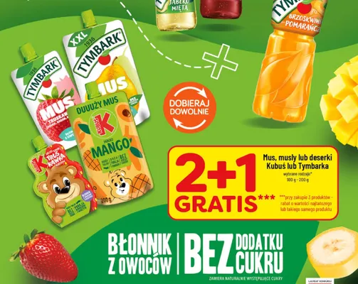 Mus Kubuś Truskawka Jabłko Banan Marchew promocja w POLOmarket