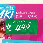 Kiełbaski Skolimki JBB Bałdyga promocja w CEZAR Delikatesy